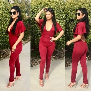 “Sweet Merlot” Jumpsuit
